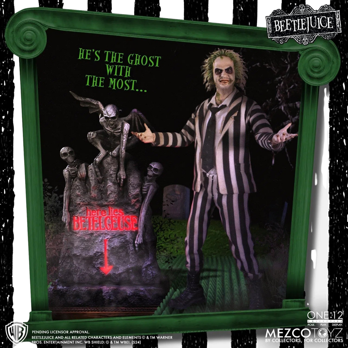 Bettlejuice: 1988: Beetlejuice: Deluxe: One:12 Collective: Action Figure - Mezco Action Figures