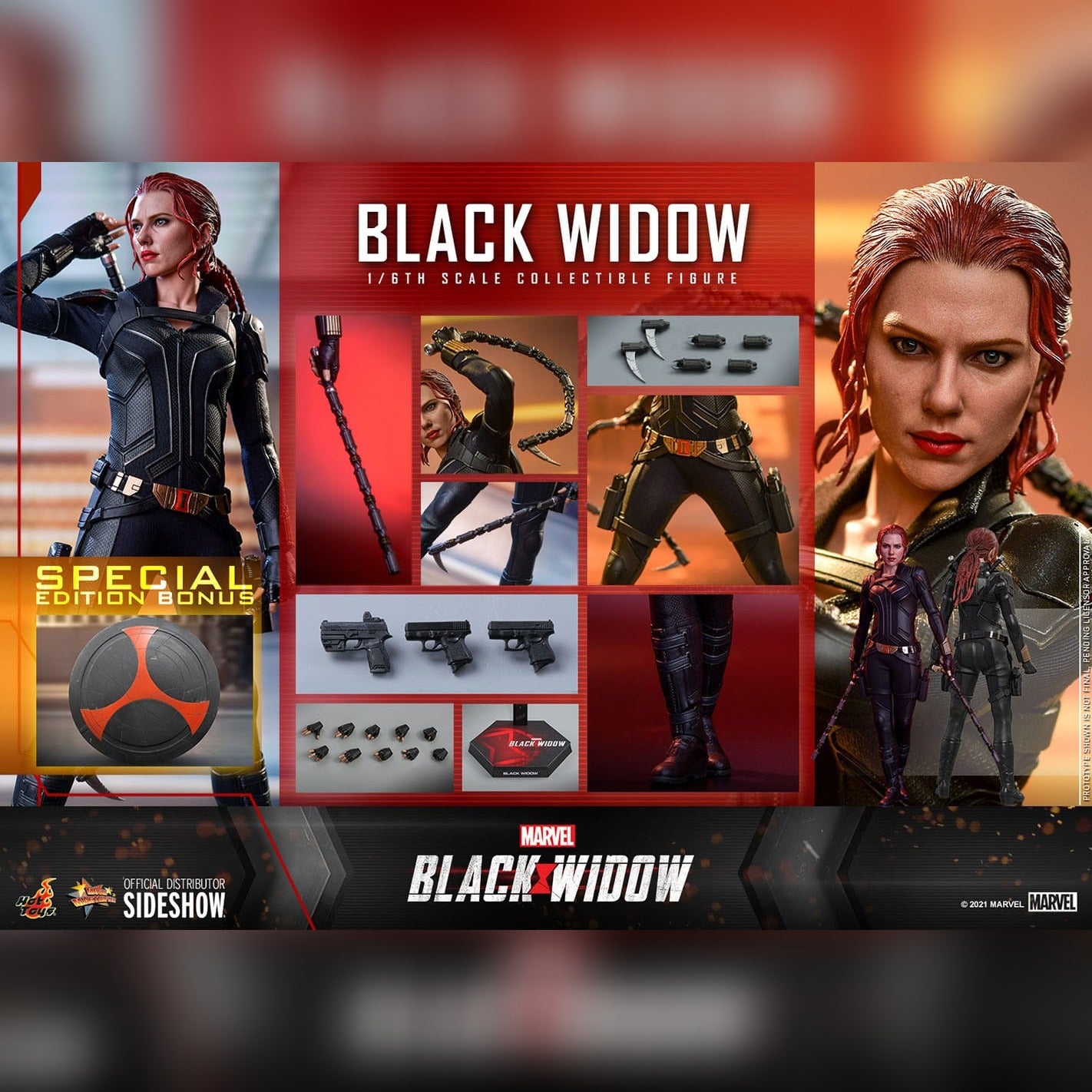 Black Widow: Black Widow (Black Suit): Special Edition: Sixth Scale figure Hot Toys