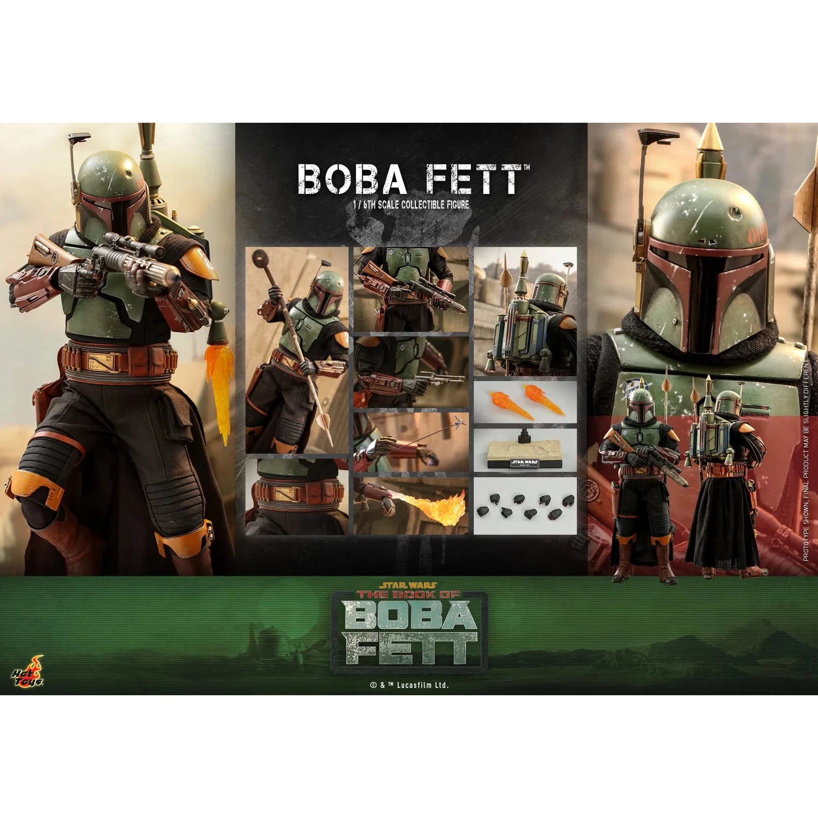 Boba Fett: Star Wars: The Book Of Boba Fett: TMS078: Hot Toys Hot Toys