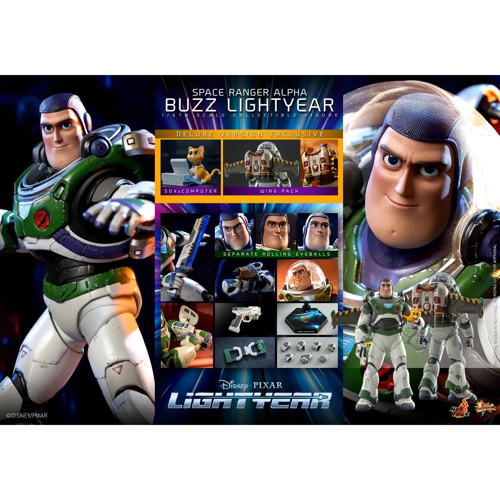 Buzz Lightyear: Space Ranger Alpha: Deluxe: Disney: MMS635 Hot Toys
