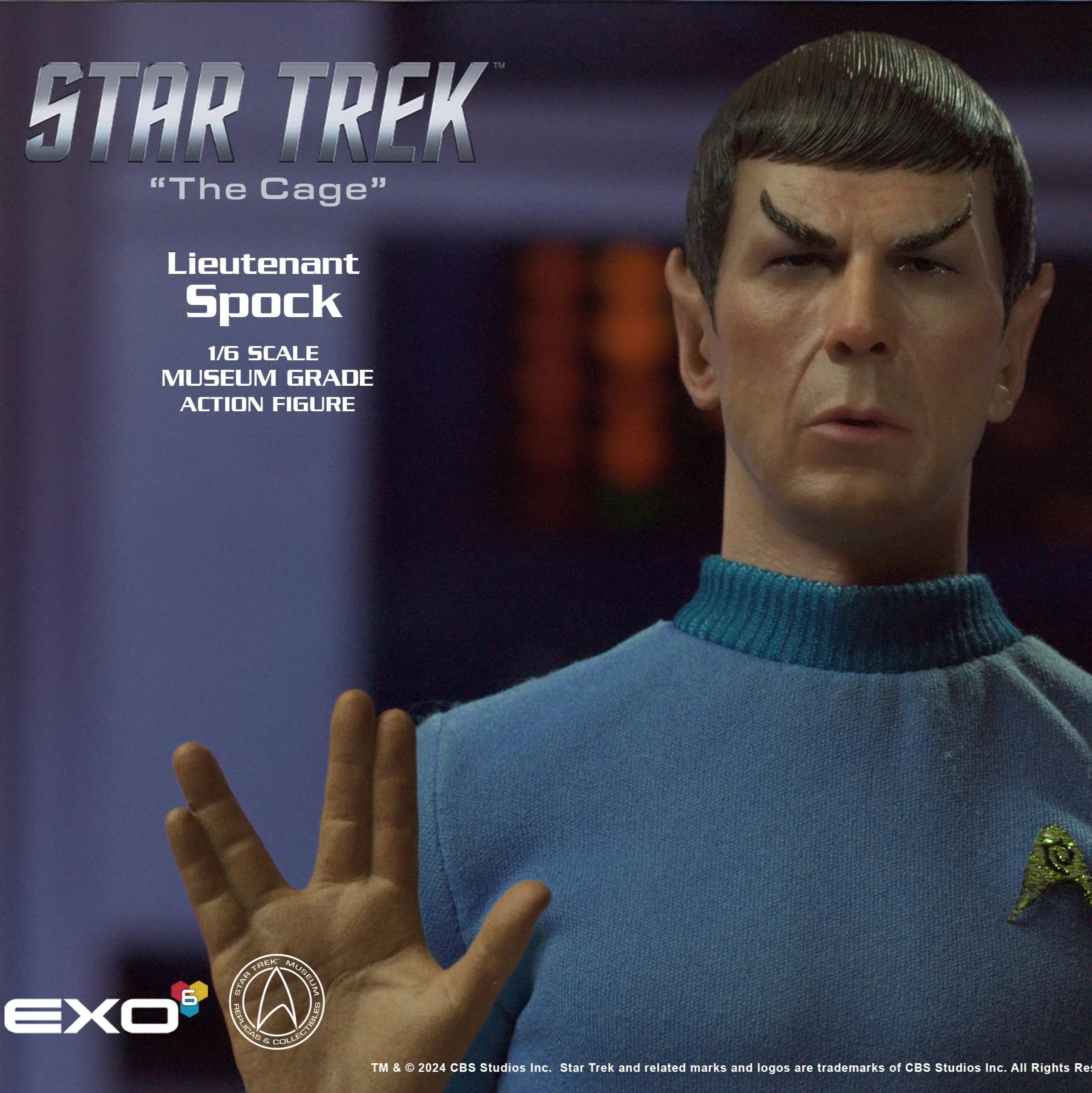 Cage Spock: Star Trek: The Original Series: Sixth Scale EXO-6