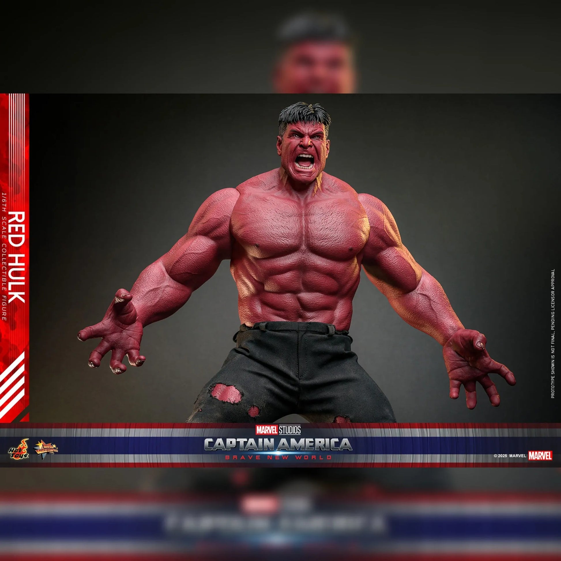 Captain America: Brave New World: Red Hulk: 1/6th - Hot Toys Action Figures