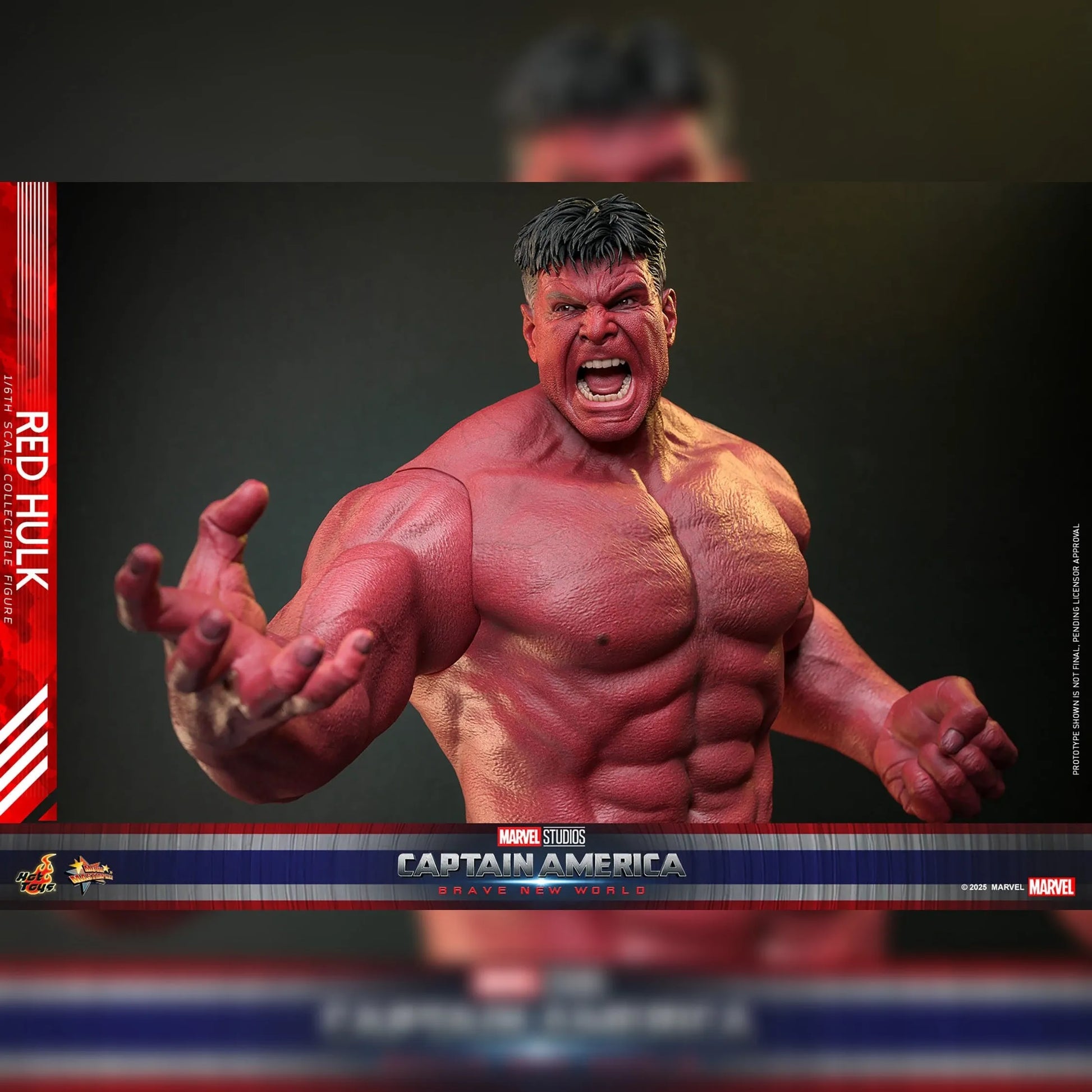 Captain America: Brave New World: Red Hulk: 1/6th - Hot Toys Action Figures