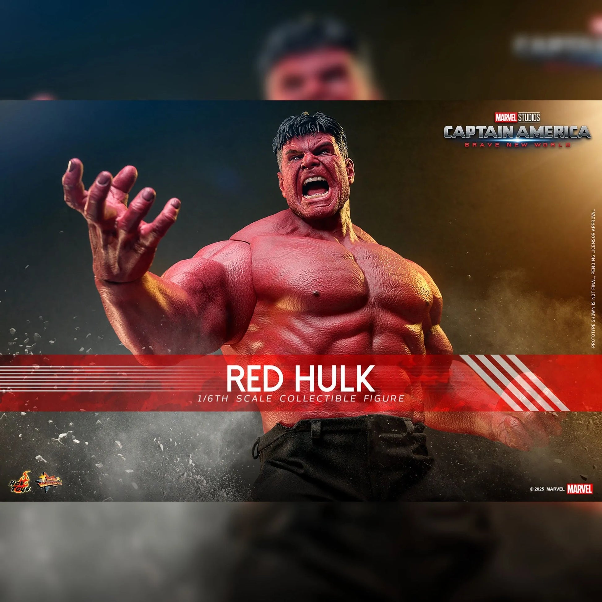 Captain America: Brave New World: Red Hulk: 1/6th - Hot Toys Action Figures