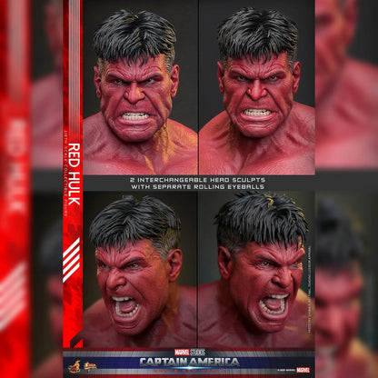 Captain America: Brave New World: Red Hulk: 1/6th Scale Action Figure - Hot Toys Action Figure