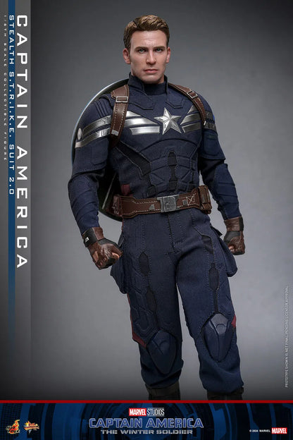Captain America: The Winter Soldier: Captain America (Stealth S.T.R.I.K.E. Suit): 1/6th Scale Action Figure - Hot Toys Action Figure