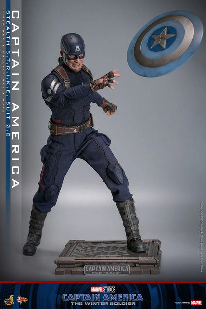Captain America: The Winter Soldier: Captain America (Stealth S.T.R.I.K.E. Suit): 1/6th Scale Action Figure - Hot Toys Action Figure