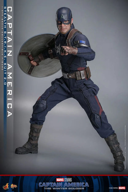 Captain America: The Winter Soldier: Captain America (Stealth S.T.R.I.K.E. Suit): 1/6th Scale Action Figure - Hot Toys Action Figure