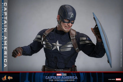 Captain America: The Winter Soldier: Captain America (Stealth S.T.R.I.K.E. Suit): 1/6th Scale Action Figure - Hot Toys Action Figure