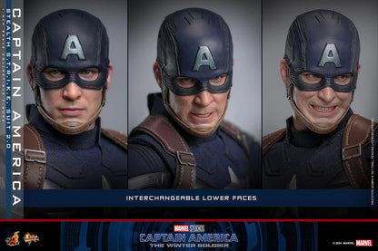 Captain America: The Winter Soldier: Captain America (Stealth S.T.R.I.K.E. Suit): 1/6th Scale Action Figure - Hot Toys Action Figure