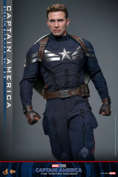 Captain America: The Winter Soldier: Captain America (Stealth S.T.R.I.K.E. Suit): 1/6th Scale Action Figure - Hot Toys Action Figure
