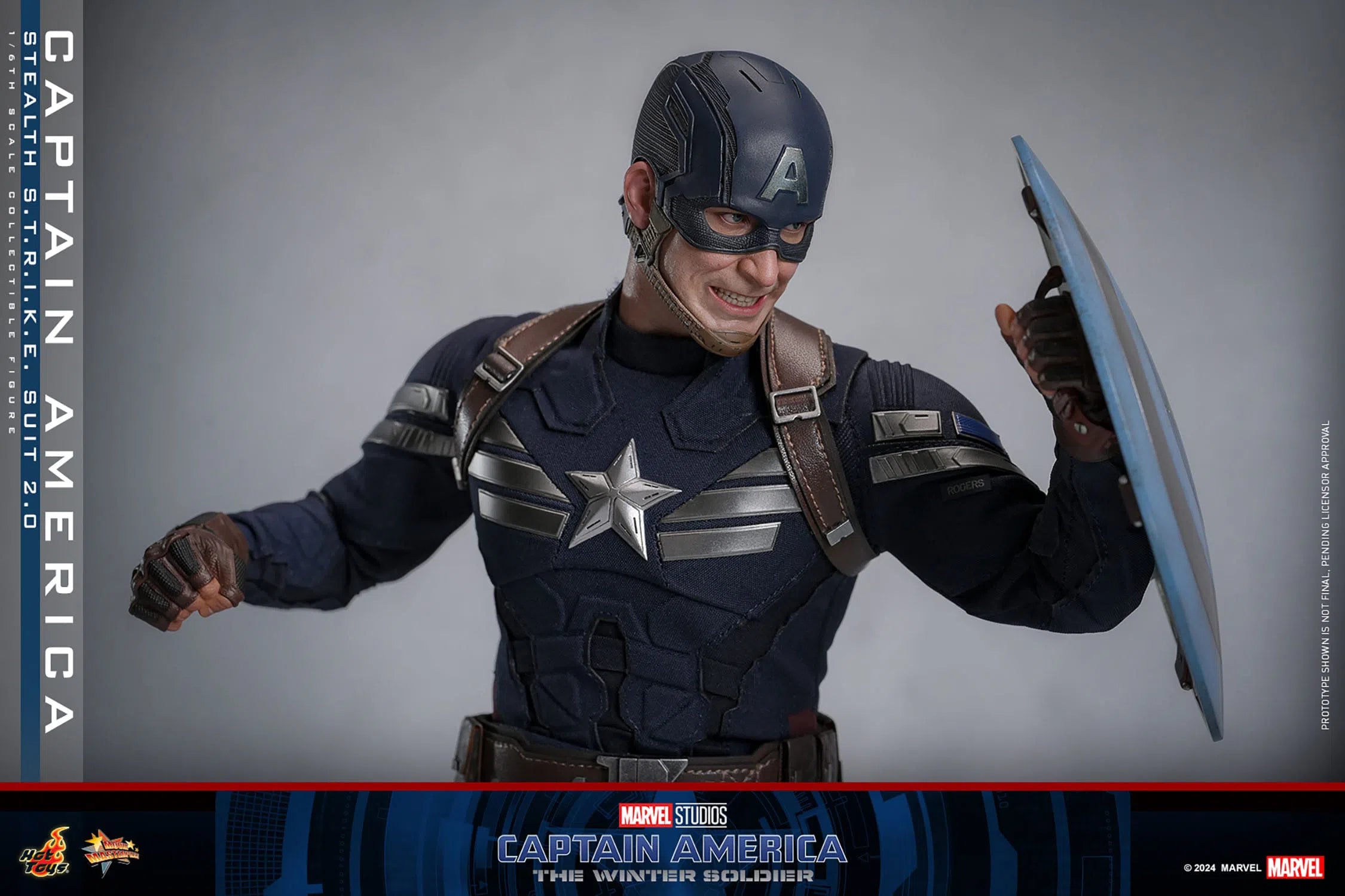 Captain America: The Winter Soldier: Captain America (Stealth S.T.R.I.K.E. Suit): 1/6th Scale Action Figure: Hot Toys Hot Toys