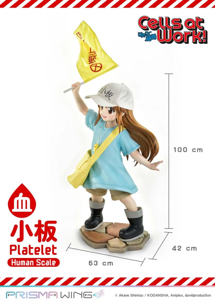 Cells at Work! Life Scale Masterline Series Statue Platelet 100 cm - Prime 1 Studio Statues