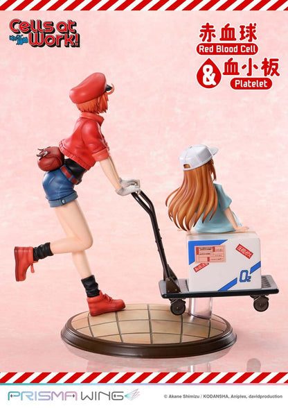Cells at Work Prisma Wing PVC Statue Red Blood Cell & Platelet 26 cm - Prime 1 Studio Statues