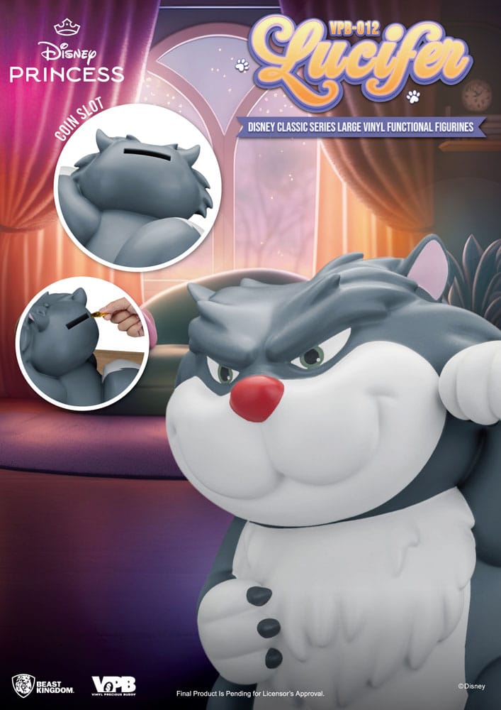 Cinderella Piggy Vinyl Bank Lucifer 33 cm - Beast Kingdom Toys Banks