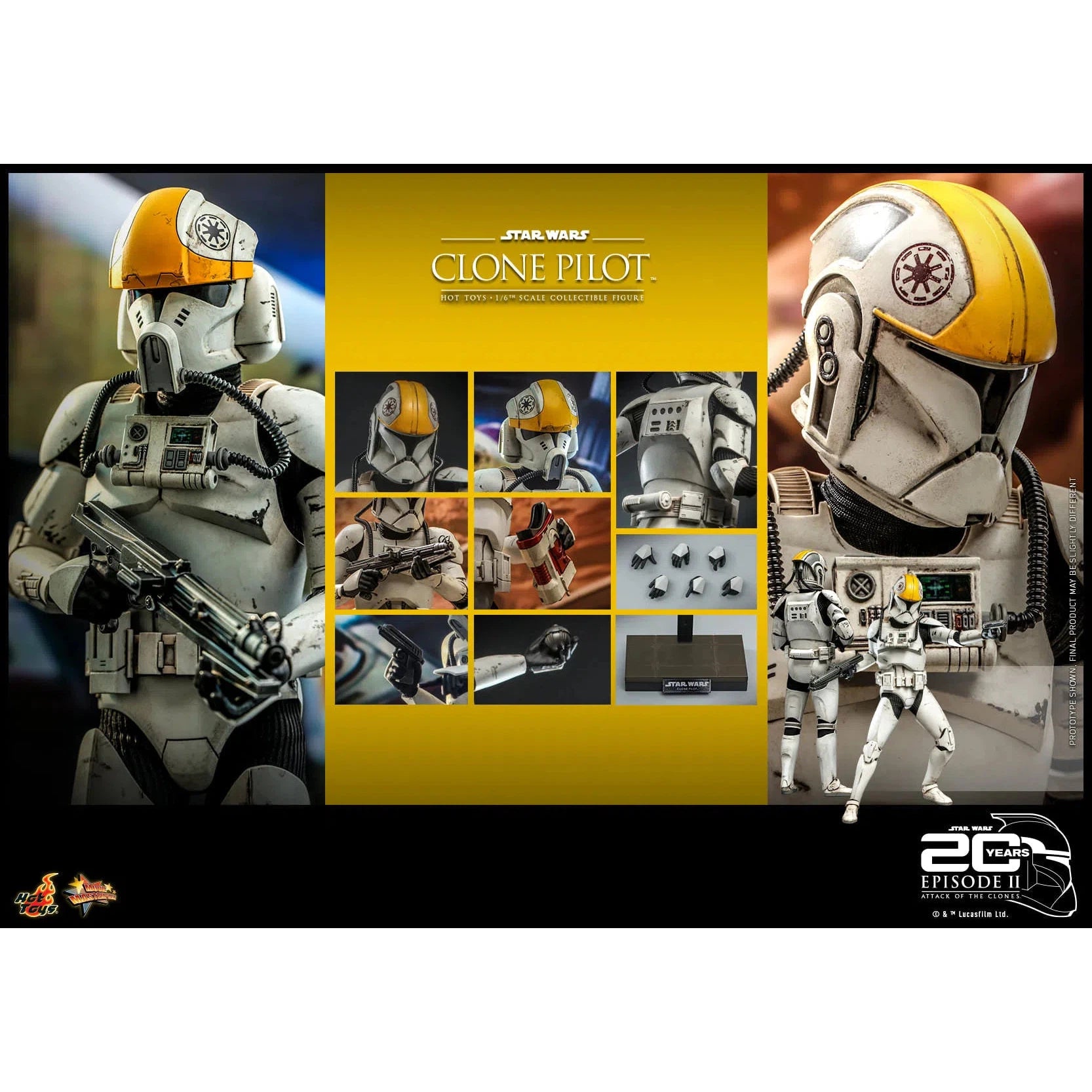 Clone Pilot: Star Wars: Attack Of The Clones: MMS648 Hot Toys