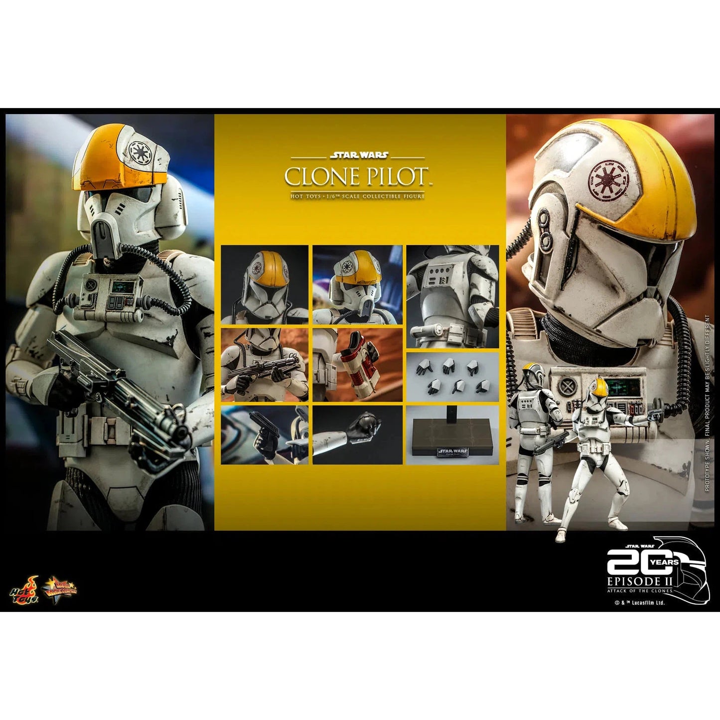 Clone Pilot: Star Wars: Attack Of The Clones: MMS648 Hot Toys