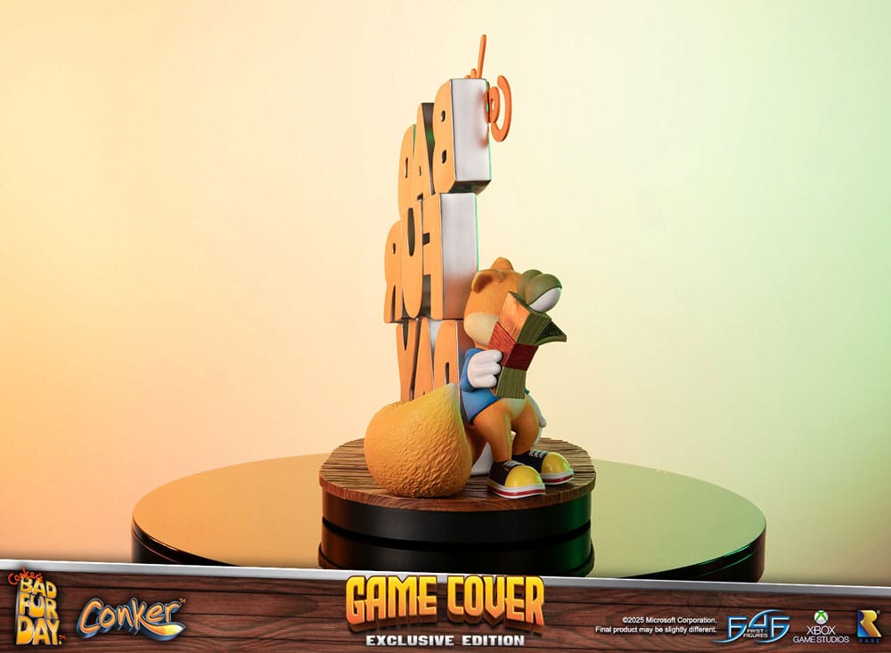 Conker´s Bad Fur Day Statue Game Cover Exclusive Edition 45 cm - First 4 Figures Statues