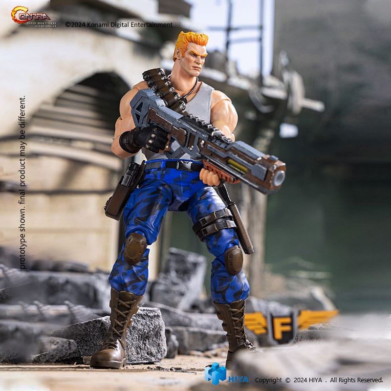 Contra: Operation Galuga: Bill Rizer: Exquisite Basic: Action Figure - Hiya Toys Action Figures