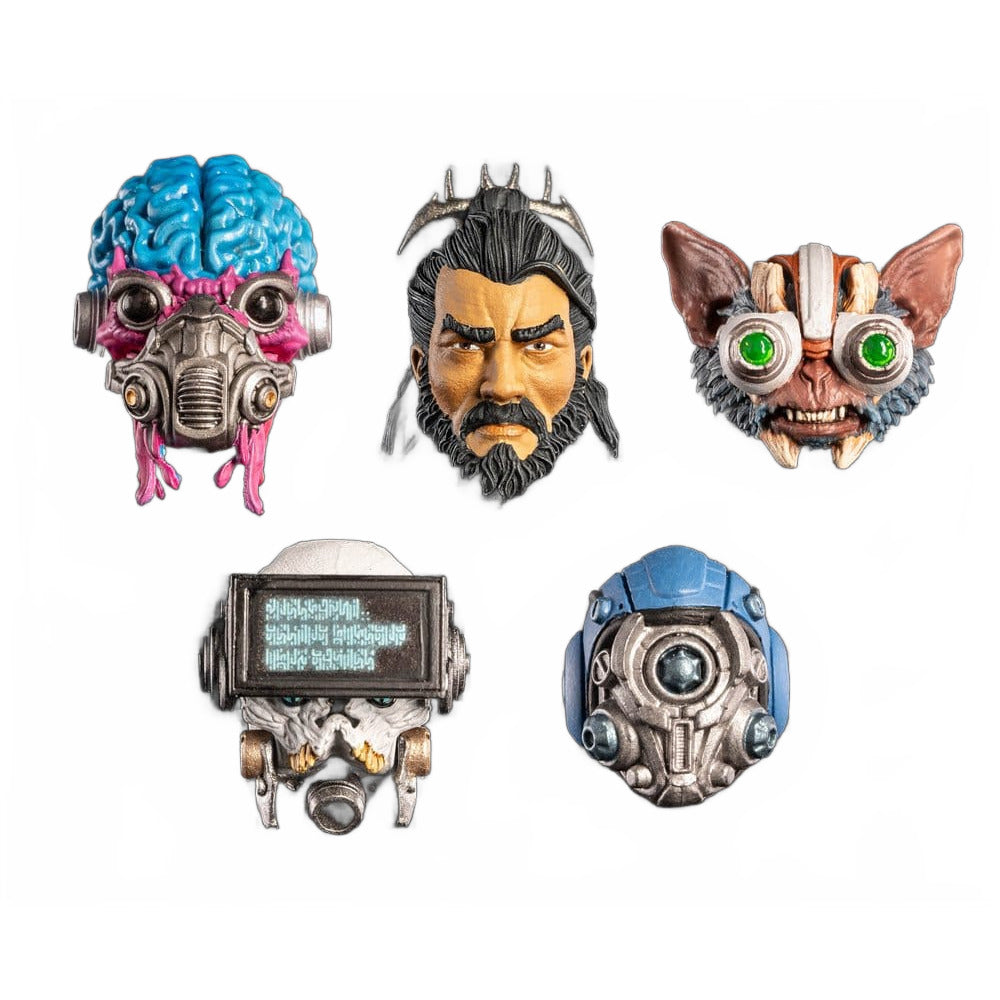 Cosmic Legions Action Figure Accessory Heads Pack - Four Horsemen Toy Design Accessories