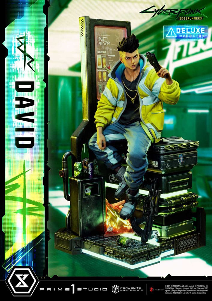 Cyberpunk: Edgerunners Real Elite Masterline Series Statue 1/4 David Deluxe Bonus Version 5 - Prime 1 Studio Statues