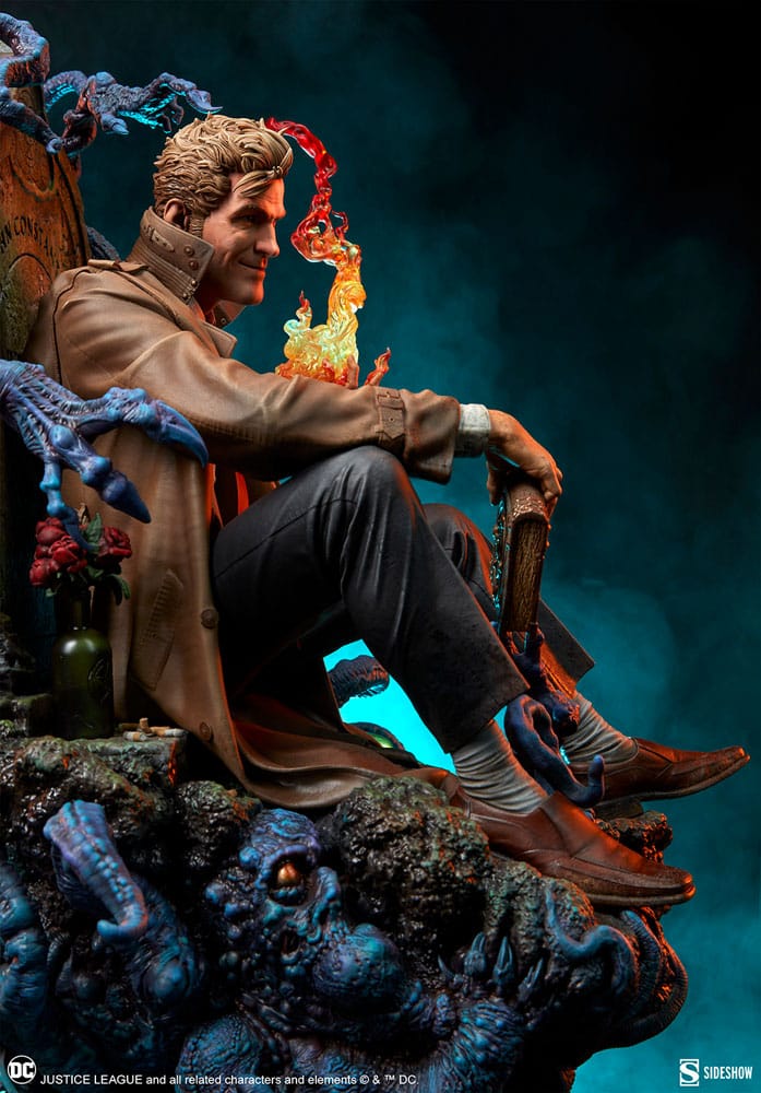 DC Comics: John Constantine (Just Another Exorcism Hangover): Premium Format Statue - Sideshow Collectibles Statue