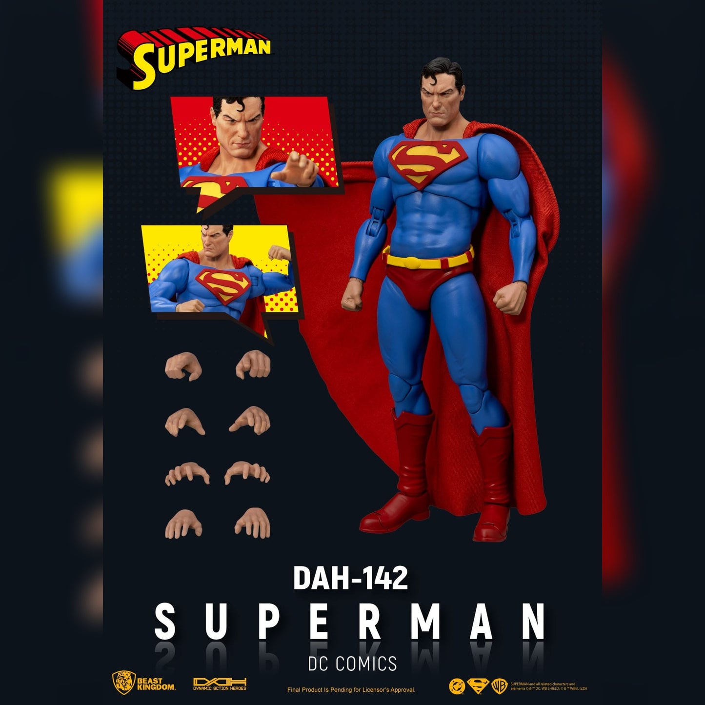 DC Comics: Superman: Dynamic 8ction Heroes: Action Figure - Beast Kingdom Toys Action Figures