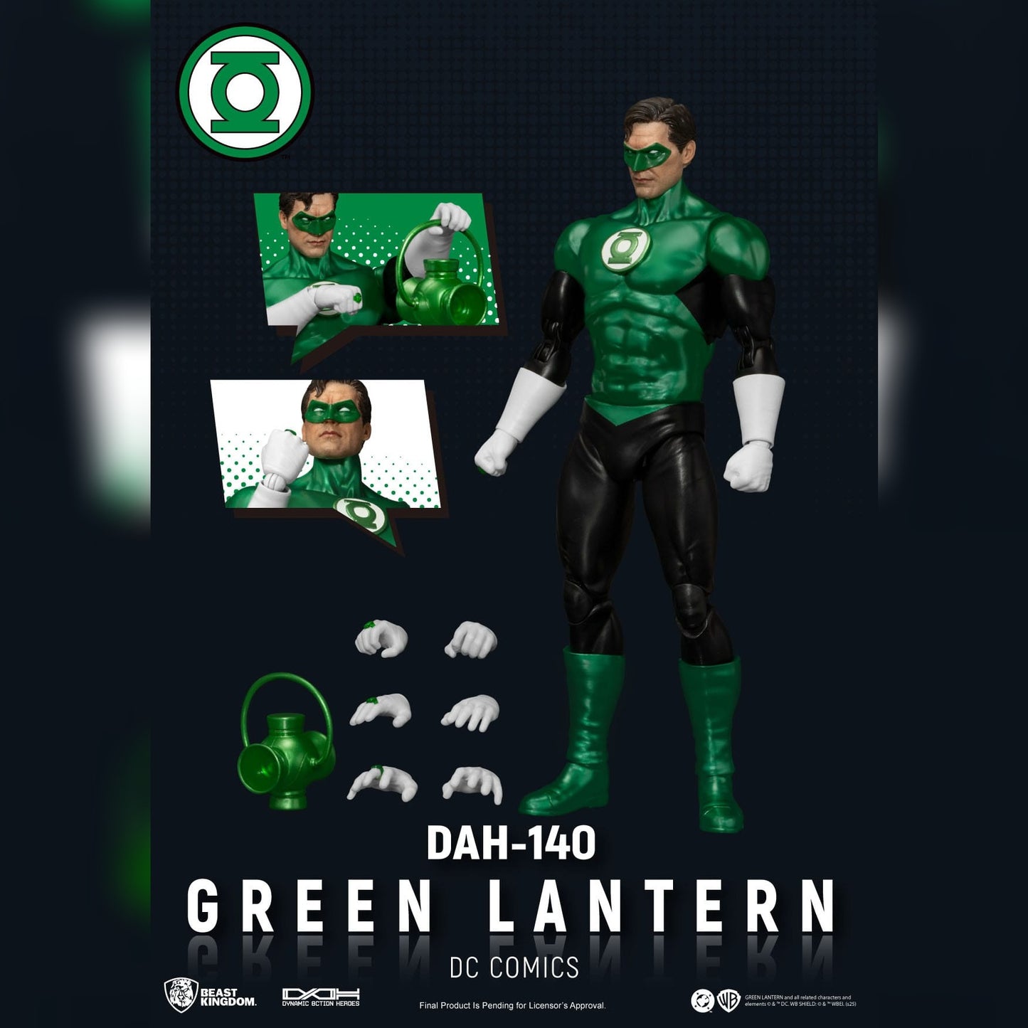 DC Comics: The Green Lantern: Dynamic 8ction Heroes: Action Figure - Beast Kingdom Toys Action Figures