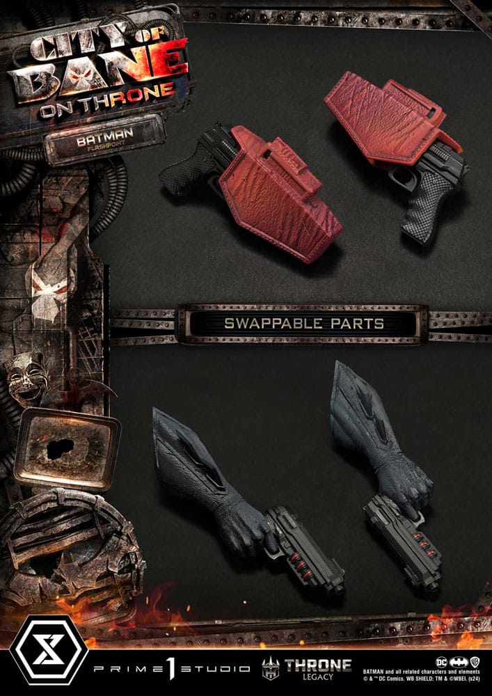 DC Comics Throne Legacy Collection Statue Statue 1/4 Flashpoint Batman Bonus Version 60 cm - Prime 1 Studio Statues