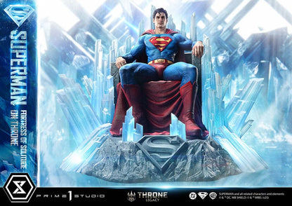 DC Comics Throne Legacy Collection Statue Statue 1/4 Superman Fortress of Solitude on Throne (Design by Gabriele Dell'Otto) 52 cm - Prime 1 Studio Statues