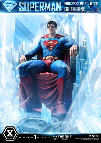 DC Comics Throne Legacy Collection Statue Statue 1/4 Superman Fortress of Solitude on Throne (Design by Gabriele Dell'Otto) 52 cm - Prime 1 Studio Statues