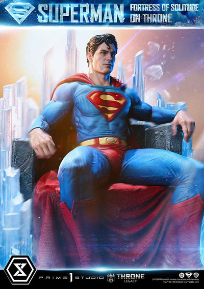 DC Comics Throne Legacy Collection Statue Statue 1/4 Superman Fortress of Solitude on Throne (Design by Gabriele Dell'Otto) 52 cm - Prime 1 Studio Statues