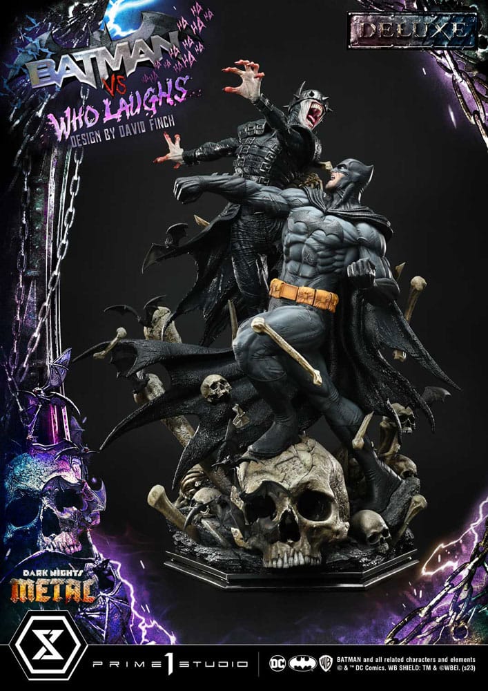 Dark Nights: Metal Ultimate Premium Masterline Series Statue 1/4 Batman VS Batman Who Laughs Deluxe Bonus Version 6 - Prime 1 Studio Statues