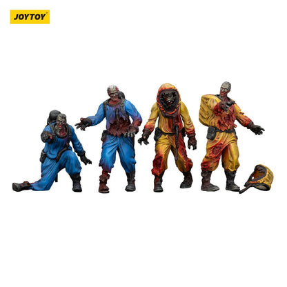 Dark Source: Zombie Biochemical Lab Team: Action Figure 4 Pack: Joy Toy - Joy Toy Action Figure
