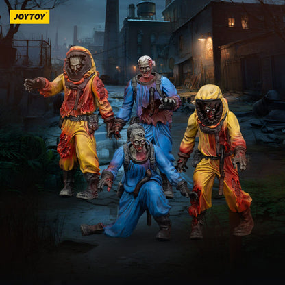 Dark Source: Zombie Biochemical Lab Team: Action Figure 4 Pack: Joy Toy - Joy Toy Action Figure