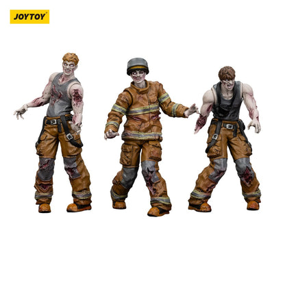 Dark Source: Zombie Firefighters: Action Figure 3 Pack: Joy Toy - Joy Toy Action Figure