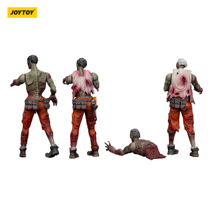 Dark Source: Zombie Mechanic Team: Action Figure 4 Pack: Joy Toy - Joy Toy Action Figure