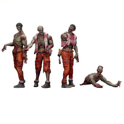 Dark Source: Zombie Mechanic Team: Action Figure 4 Pack: Joy Toy - Joy Toy Action Figure