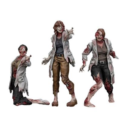 Dark Source: Zombie Scientists (Female): Action Figure 3 Pack: Joy Toy - Joy Toy Action Figure