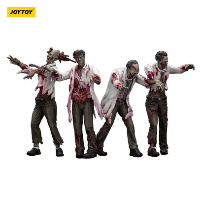 Dark Source: Zombie Scientists (Male): Action Figure 4 Pack: Joy Toy - Joy Toy Action Figure