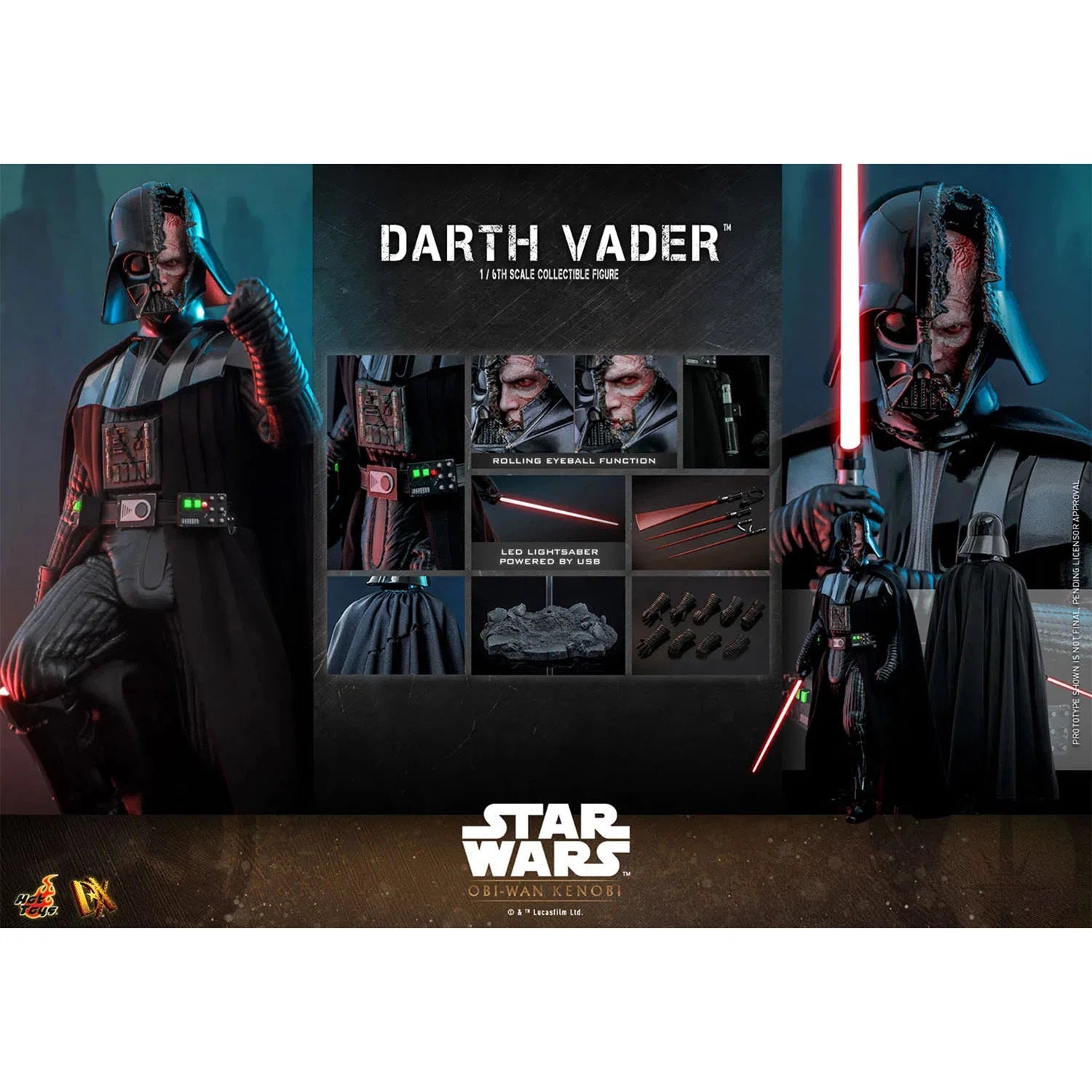 Darth Vader: DX27: Star Wars: Obi-Wan Kenobi Hot Toys
