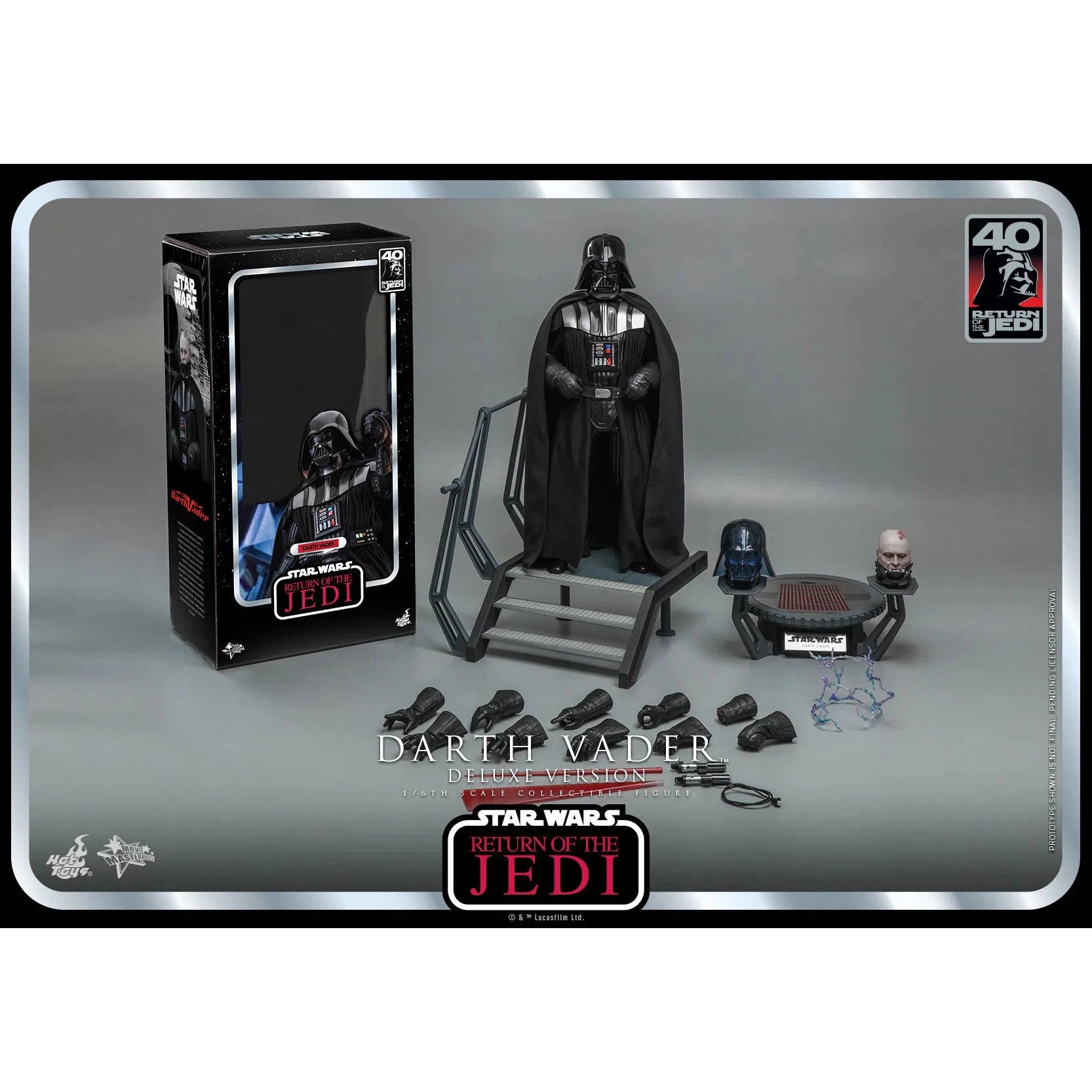 Darth Vader: Star Wars: Return Of The Jedi: 40th Anniversary: Deluxe Hot Toys
