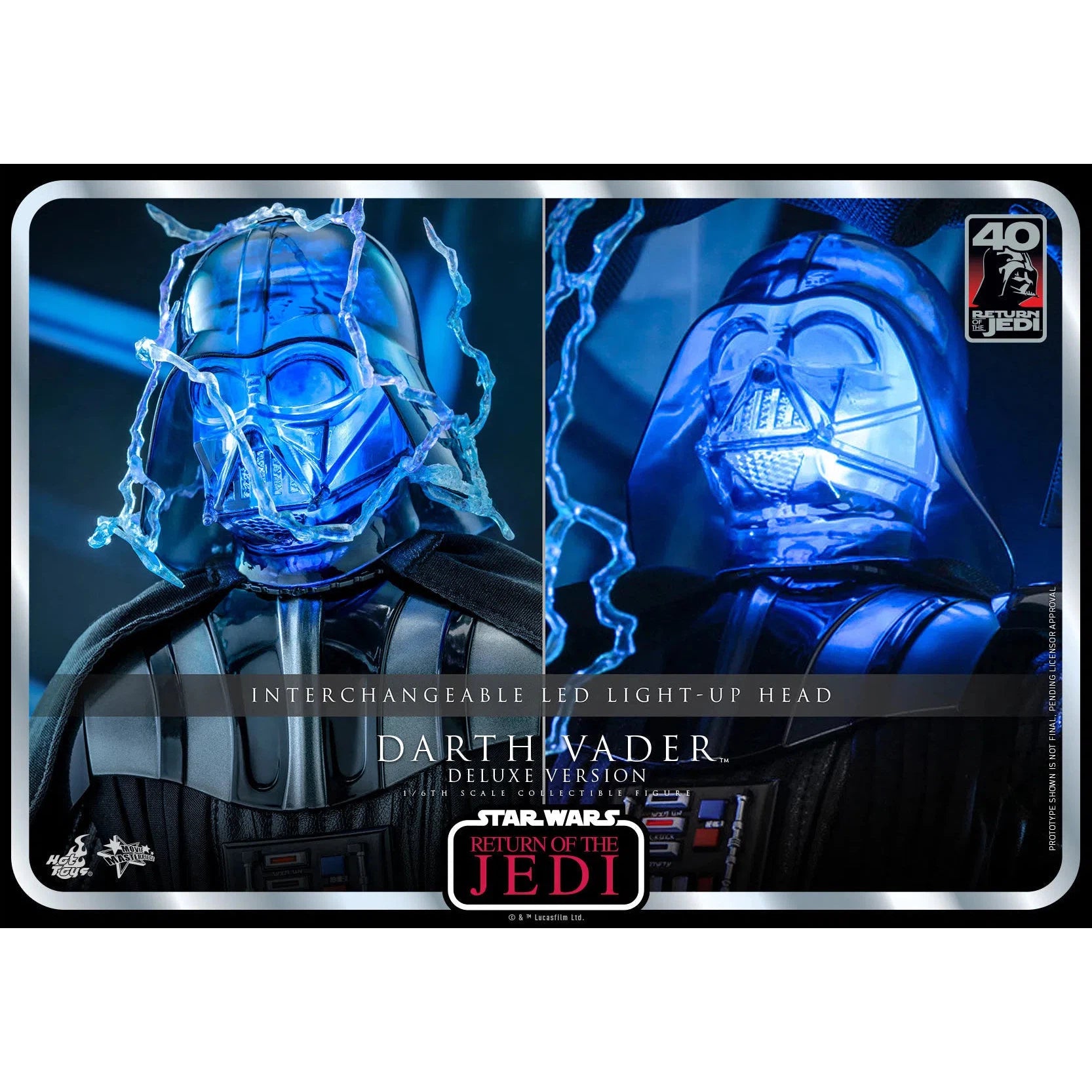 Darth Vader: Star Wars: Return Of The Jedi: 40th Anniversary: Deluxe Hot Toys