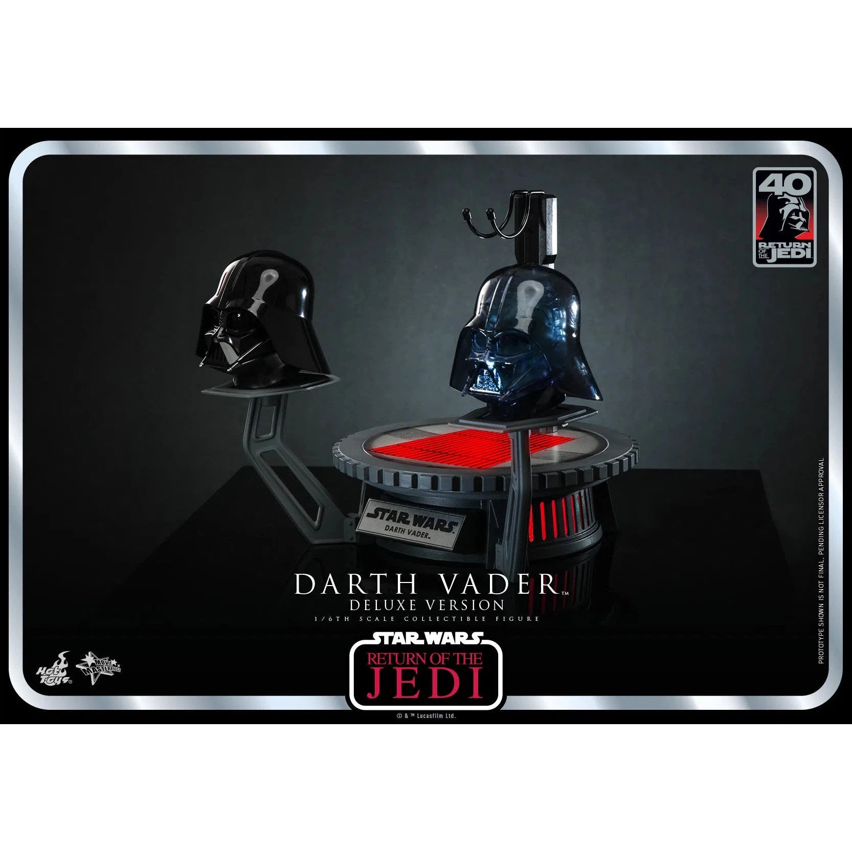 Darth Vader: Star Wars: Return Of The Jedi: 40th Anniversary: Deluxe Hot Toys