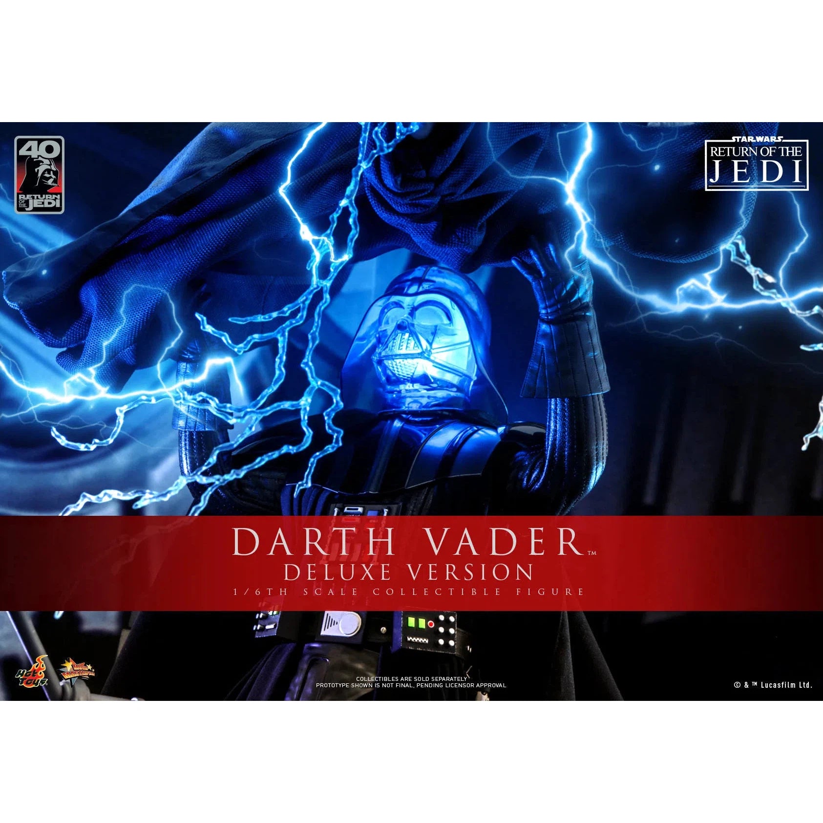 Darth Vader: Star Wars: Return Of The Jedi: 40th Anniversary: Deluxe Hot Toys