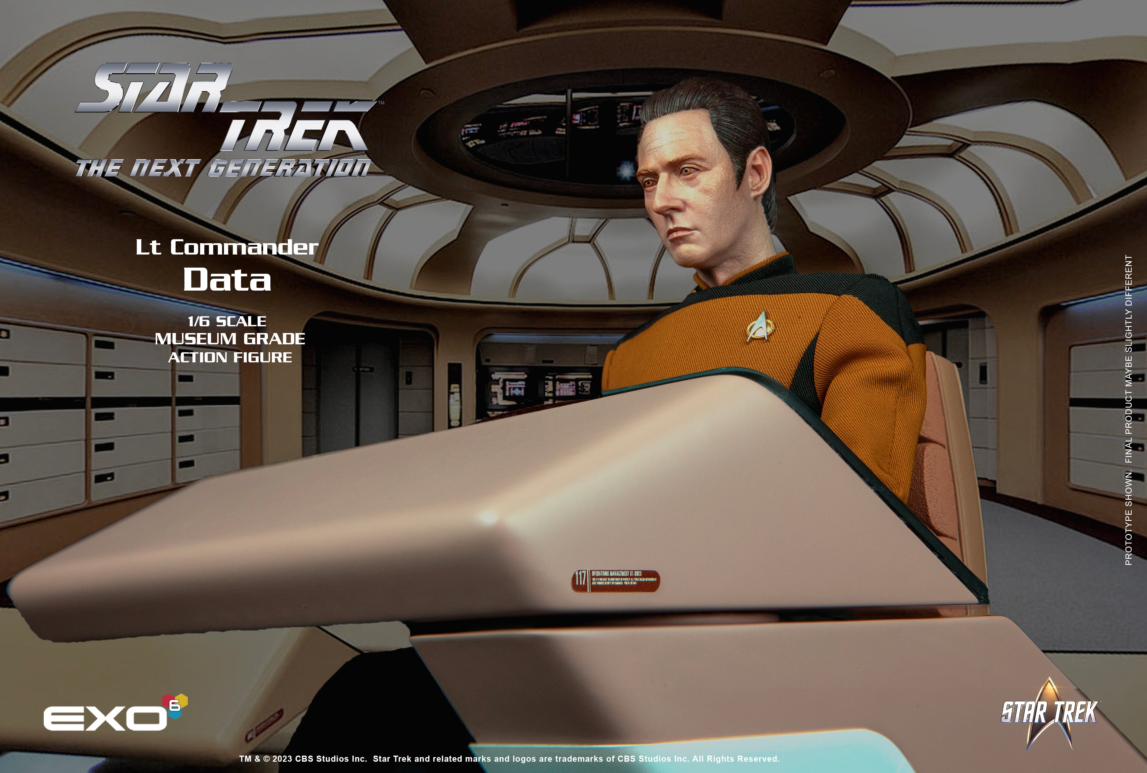 Lt. Commander Data: Standard Version: Star Trek: The NExt Generation: EX0-6