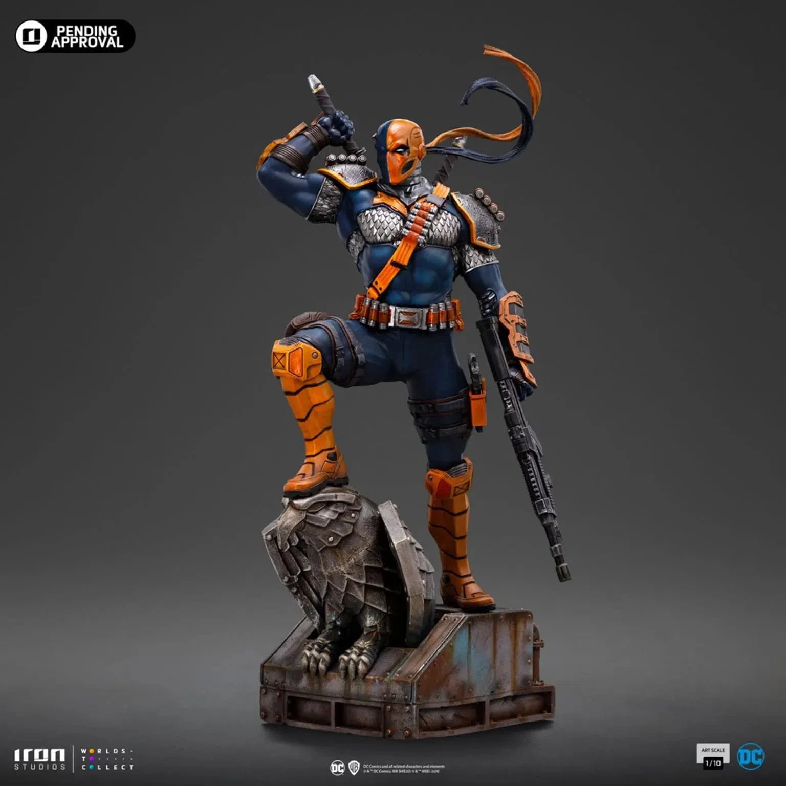 Dc Comics: Deathstroke: Series #9: 1/10 Art Scale Limited Edition Iron Studios