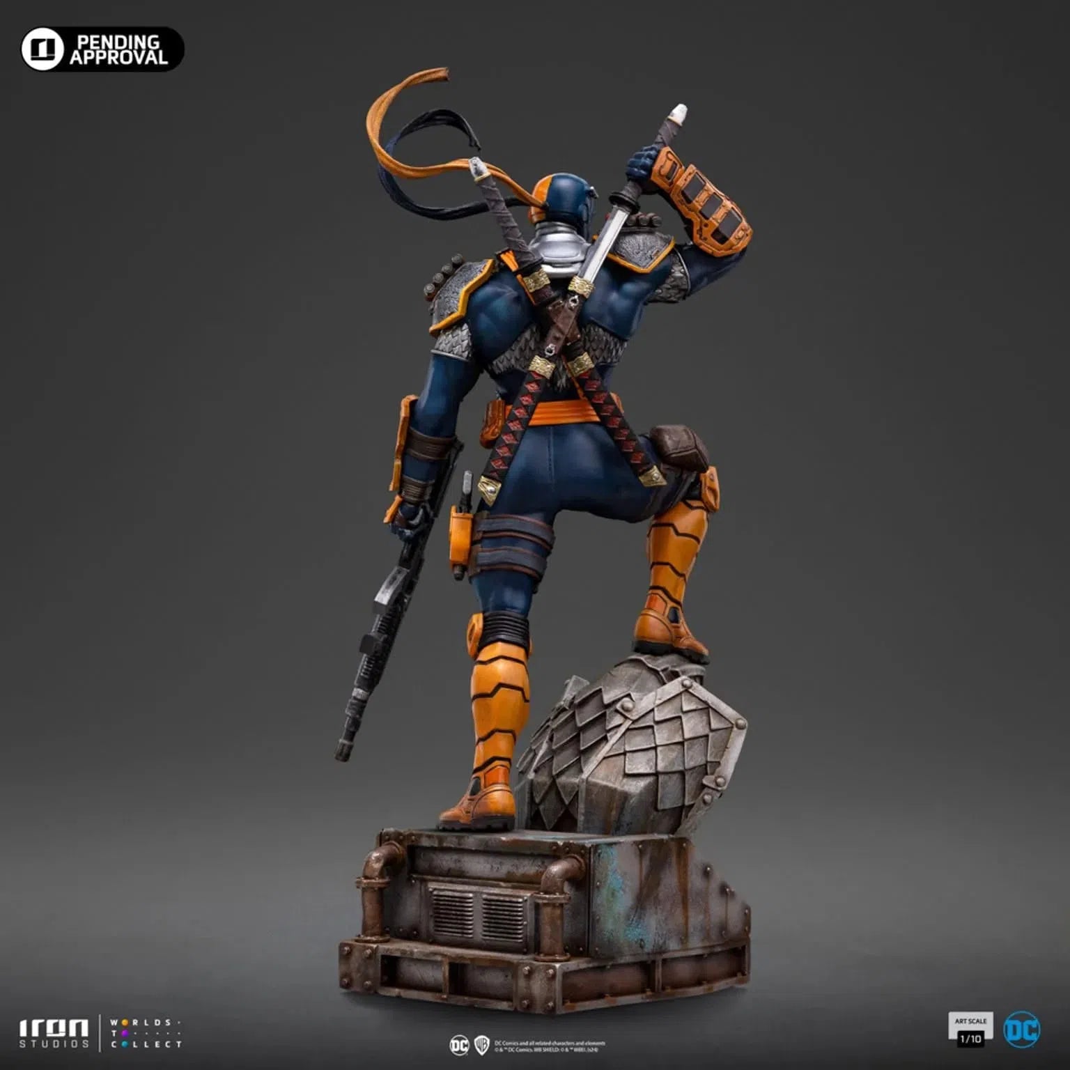 Dc Comics: Deathstroke: Series #9: 1/10 Art Scale Limited Edition Iron Studios