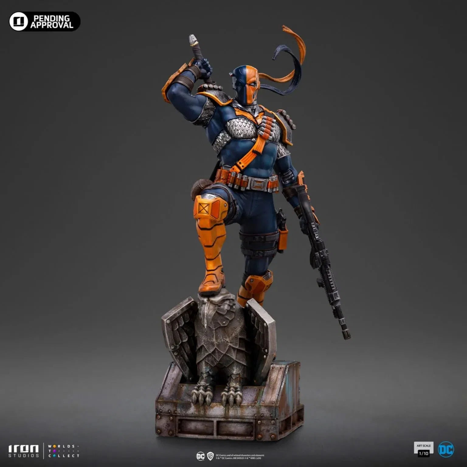 Dc Comics: Deathstroke: Series #9: 1/10 Art Scale Limited Edition Iron Studios