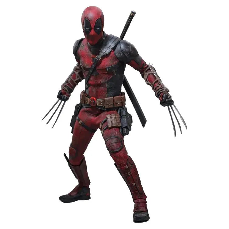 Deadpool & Wolverine: Deadpool: Battling Version: 1/6th Scale Action Figure: Hot Toys by Hot Toys – Action Figure, [scale], UK stockist Planet Action Figures